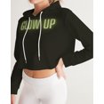 thumbnail image 1 of Black Glow up Women's Cropped Hoodie, 1 of 8