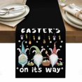 thumbnail image 1 of Black Gnomes Easter Table Runner - 108 Inch Long, Kitchen Dining Table Runner Dresser Scarves, Eggs Botanical Carrot Pastoral Farmhouse Decor for Coffee Tables Wedding Party Banquet, 1 of 8