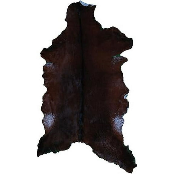 Black Goat Hide Rug, Premium Goat Skin Hair on Leather Hide Rug | Luxurious Goat Hide Rug Throw for Modern, Elegant Living Room, Bedroom, or Office Interior Décor