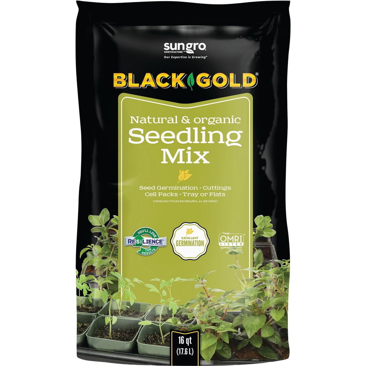 Black Gold 1311002 16-Quart Seedling Mix
