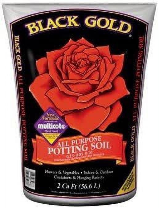 Black Gold 1410102 16 QT U 16 Quart All Purpose Potting Soil With Fertilizer