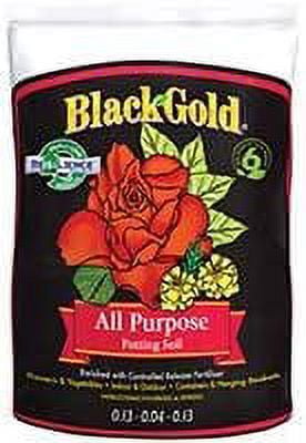Black Gold All Purpose Potting Soil With Fertilizer - Potting Soil - 8 ...