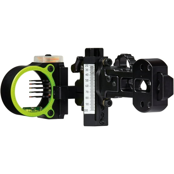 Black Gold Ascent Verdict Dovetail 5 Pin Bow Sight HD Head .019" Pin Bow Sight Diameter Right Hand Aluminum Black