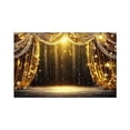 thumbnail image 1 of Black Gold Backdrop Curtains Glitter Spots, Retro Photo Background for Theater Stage Decor Adults VIP Carnival Graduation Prom New Year Birthday Party Supplies, 6.9x4.9ft, 1 of 4