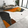 thumbnail image 1 of Black Gold Beige Burnt Orange Area Rug, Abstract Art Irregular Geometric Non Slip Rug, Soft Washable Aesthetics Boho Rugs For Living Room Laundry Rooms Kitchen 3 x 4ft, 1 of 6