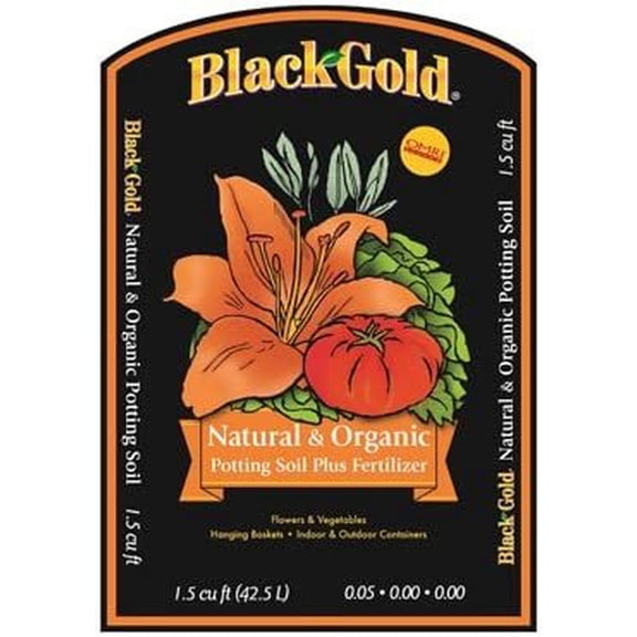 Black Gold Potting Soil - For Everyday Use - 1.5Cf