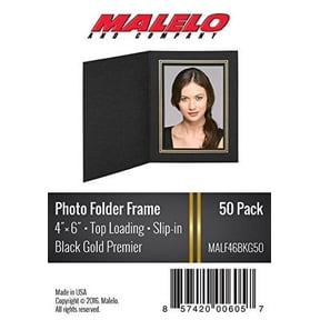 Malelo Gold Cardboard Picture Frames, 4 x 6, 50 Count