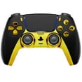 thumbnail image 1 of Black/Gold Custom Wireless UN-MODDED PRO Controller Compatible with PS5 Exclusive Unique Design, 1 of 3