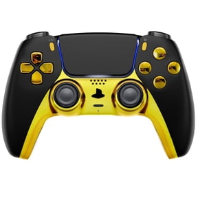 Black/Gold Custom Wireless UN-MODDED PRO Controller Compatible with PS5 Exclusive Unique Design