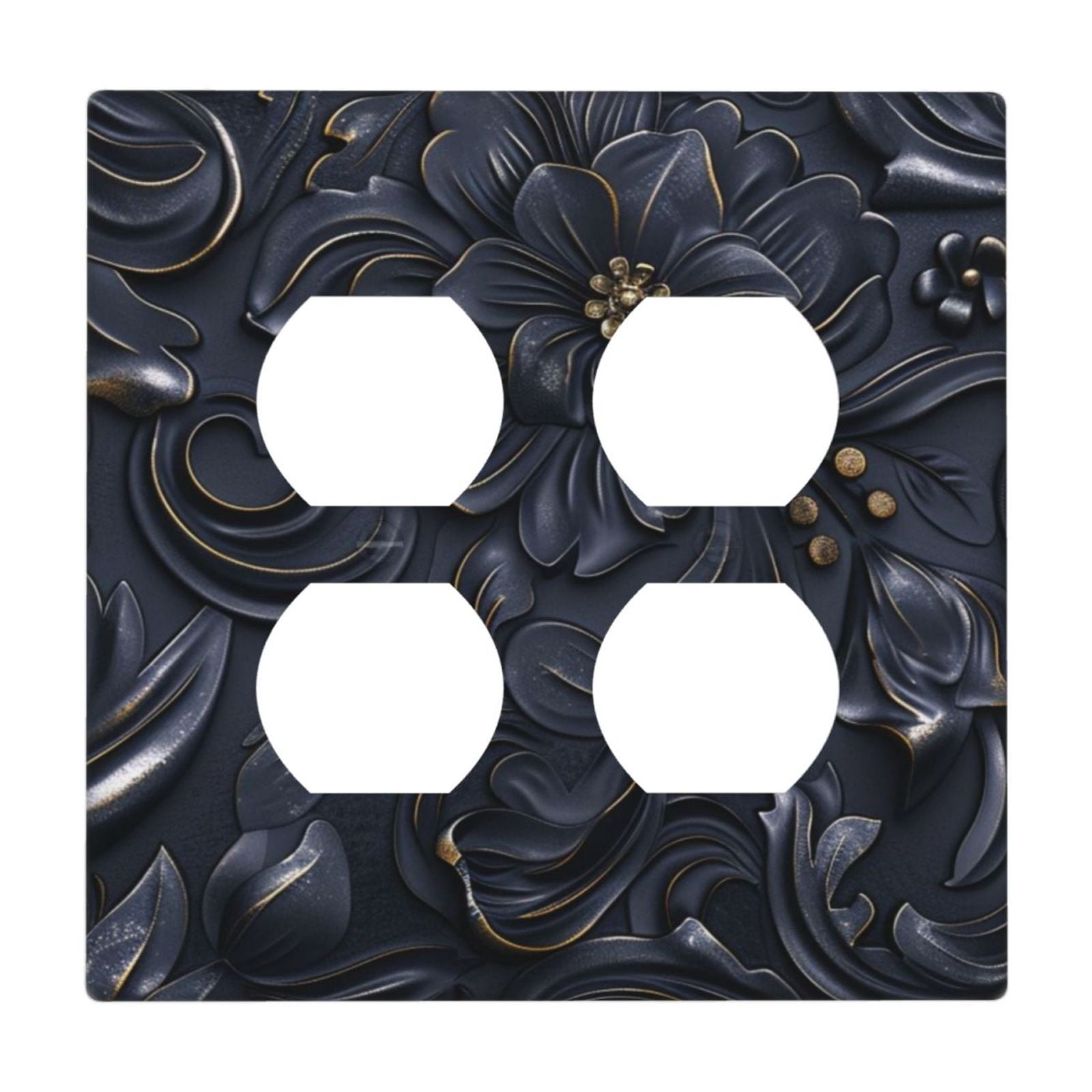 Black And Gold Wall Outlet Covers