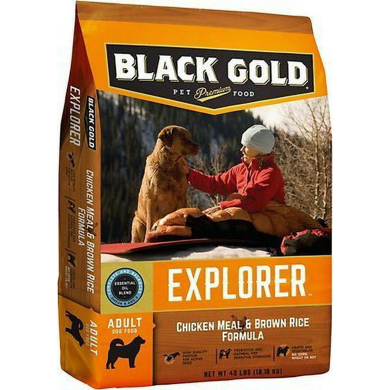 Black Gold Explorer Dry Dog Food for Adult Dogs Pack of 4