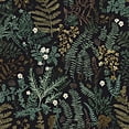 thumbnail image 1 of Black Gold Fern Peel and Stick Wallpaper, Green Golden leaf Contact Paper 17.5" x 118", Botanical Jungle Wall Paper Murals Removable Self Adhesive Waterproof for Room Walls Shelf Cabinet Drawer Table, 1 of 8