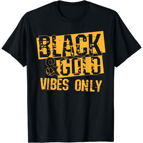 Black Gold Game Day Group Shirt for High School Football T-Shirt
