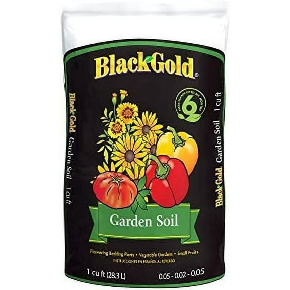 Sun Gro Black Gold Garden Soil 0.05-0.02-0.05 Bagged Indoor & Outdoor Container & Garden Use