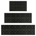 thumbnail image 1 of Black Gold Geometry Pattern Kitchen Rugs Sets Of 3,Kitchen Runner Rugs Non Skid Washable,Decorative Kitchen Floor Mats for Kitchen,Sink,Laundry,17"x30"+ 17"x47" + 17"x59", 1 of 6