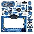 thumbnail image 1 of Black and Gold Graduation Decorations 2026, Graduation Photo Props Set with 27x19 Inch Photo Booth Frame and 17 Handheld Signs for Graduation Party Supplies Class of 2026, 1 of 9