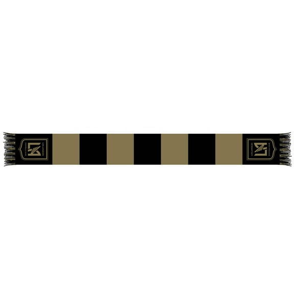 Black/Gold LAFC Team Bar Knit Scarf