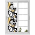 thumbnail image 1 of Black and Gold Line Window Privacy Film Abstract Art Modern Geometric Decorative Glass Window Film UV Blocking Static Cling Non-Adhesive Sticker Covering for Home Door 17.7 x 78.7 inches, 1 of 7