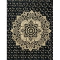 thumbnail image 1 of Black Gold Mandala Tapestry For Bedroom- Aesthetic Tapestry - Indie Wall Tapestry Hippie Room Decor - Boho Tapestrys -Trippy Small Tapestry Wall Hanging 30x40 Inches, 1 of 4