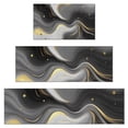 thumbnail image 1 of Black and Gold Marble Glitter Splashes Pattern Kitchen Rugs Sets Of 3,Kitchen Runner Rugs Non Skid Washable,Decorative Kitchen Floor Mats for Kitchen,Sink,Laundry,17"x30"+ 17"x47" + 17"x59", 1 of 6