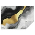 thumbnail image 1 of Black and Gold Marble Glitter Streaks Pattern Rectangle Tablecloth 60"x84",Waterproof Polyester Rectangle Table Cloth, Wipeable Spillproof Polyester Tablecloth for Dining, Camping, Indoor and Outdoor, 1 of 5