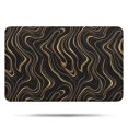 thumbnail image 1 of Black Gold Marble Pattern Bathroom Rugs Mat,Non Slip Microfiber Bathroom Rug,Rubber Backing,Soft Bathroom Mats for Bathroom Floor,Tub and Shower,17x27in(43x68cm), 1 of 5