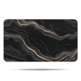 thumbnail image 1 of Black Gold Marble Pattern Bathroom Rugs Mat,Non Slip Microfiber Bathroom Rug,Rubber Backing,Soft Bathroom Mats for Bathroom Floor,Tub and Shower,17x30in(43x75cm), 1 of 5