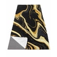 thumbnail image 1 of Black Gold Marble Yoga Towel for Hot Yoga Non Slip, Modern Geometric Textured Yoga Mat Towel Absorbent Yoga Sweat Towels Microfiber Hot Yoga Blanket for Bikram Pilates 26"x74", 1 of 7