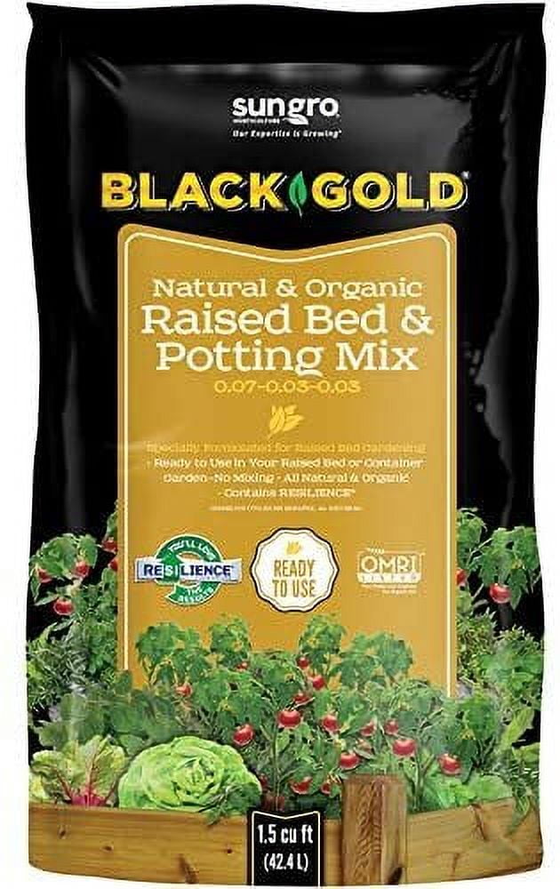 Black Gold Organic & Natural Raised Bed & Potting Mix 1.5 cu ft