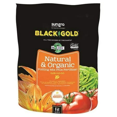 Black Gold Natural and Organic Potting Soil 8QT