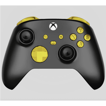 Black/Gold One X UN-MODDED Custom Controller Unique Design (with 3.5 jack)