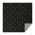 thumbnail image 1 of Black Gold Planet Moon Eye Pattern Square Tablecloth,Waterproof Square Table Cover,Wipeable Spillproof Washable Table Cover for Home Kitchen Party Decor 42"X42"(107x107cm), 1 of 6