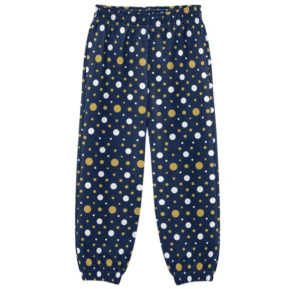 Black Gold Polka Dot Boys Pants Kids Casual Sweatpants Joggers Toddler Sports Pants 3-10 Years