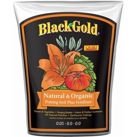 Black Gold Potting Soil - Premium Pot Soil - 1.5 Cu Ft — Indoor & Outdoor Container & Garden Use