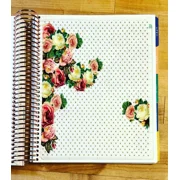 Black Gold Roses Collection 2 Sided Dashboard For Use W Erin Condren Planner