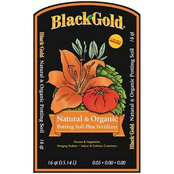Black Gold SUGRBG16QT 1402040.Q16U Qt U 16 Quart All Organic Potting Soil