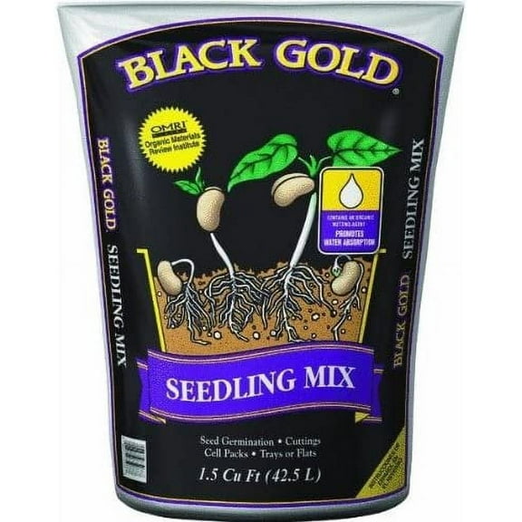 Sun Gro Seedling Mix Black Seedling Mix - Top Soil - 1.5 cu ft Residential Use, Standard Application