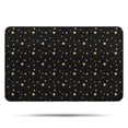 thumbnail image 1 of Black Gold Star Pattern Bathroom Rugs Mat,Non Slip Microfiber Bathroom Rug,Rubber Backing,Soft Bathroom Mats for Bathroom Floor,Tub and Shower,17x27in(43x68cm), 1 of 5