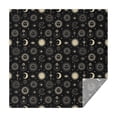 thumbnail image 1 of Black Gold Sun Moon Eye Star Pattern Square Tablecloth,Waterproof Square Table Cover,Wipeable Spillproof Washable Table Cover for Home Kitchen Party Decor 60"x60"(152x152cm), 1 of 6