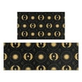thumbnail image 1 of Black Gold Sun Moon Pattern Kitchen Rugs Sets Of 2,Anti Fatigue Kitchen Mat Rugs Non Slip Washable,Decorative Kitchen Floor Mats for Kitchen,Sink,Laundry,17"x30"+17"x47", 1 of 7