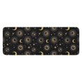 thumbnail image 1 of Black Gold Sun Moon Star Pattern Kitchen Rug Mat,Kitchen Runner Rugs Non Skid Washable,Decorative Kitchen Floor Mats for Kitchen,Sink,Laundry,17"x47.2", 1 of 7
