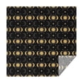 thumbnail image 1 of Black Gold Sun Moon Star Pattern Square Tablecloth,Waterproof Square Table Cover,Wipeable Spillproof Washable Table Cover for Home Kitchen Party Decor 42"X42"(107x107cm), 1 of 6
