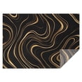 thumbnail image 1 of Black Gold Wave Marble Pattern Rectangle Tablecloth 60"x84",Waterproof Polyester Rectangle Table Cloth, Wipeable Spillproof Polyester Tablecloth for Dining, Camping, Indoor and Outdoor, 1 of 5