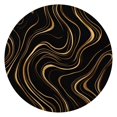 thumbnail image 1 of Black Gold Wave Marble Pattern Round Fitted Tablecloth with Elastic Edge,Dining Table Cover Waterproof,Outdoor Round Tablecloth for Camping,Dining,Indoor and Outdoor, 1 of 7