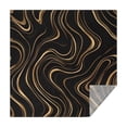thumbnail image 1 of Black Gold Wave Marble Pattern Square Tablecloth,Waterproof Square Table Cover,Wipeable Spillproof Washable Table Cover for Home Kitchen Party Decor 52"x52"(132x132cm), 1 of 6