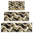 thumbnail image 1 of Black Gold White Marble Pattern Kitchen Rugs Sets Of 3,Kitchen Runner Rugs Non Skid Washable,Decorative Kitchen Floor Mats for Kitchen,Sink,Laundry,17"x30"+ 17"x47" + 17"x59", 1 of 6