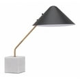 thumbnail image 1 of Black Gold and Marble Table or Desk Lamp, 1 of 8