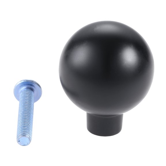 Black/Golden Mini Knob Metal Cabinet Door Handle Small Pull Kitchen Bathroom Drawer Round Oval Filled Circle shape with screw