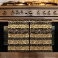 thumbnail image 1 of Black Golden Striped Kitchen Towels Set of 1, Luxury Farmhouse Stripes Absorbent Dish Towels for Kitchen, Microfiber Hand Towel, Quick Drying Tea Towel for Cleaning Decorative Dishcloths, 1 of 7