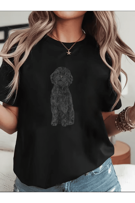 Black Goldendoodle Doodle Dog Pet Lover Men Women Gift Unisex T-Shirt, , up to Size 5XL